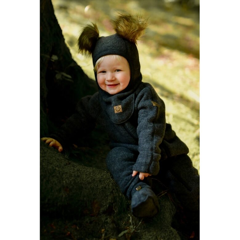 Mikk-Line meriinovillane kombe - Anthracite Melange